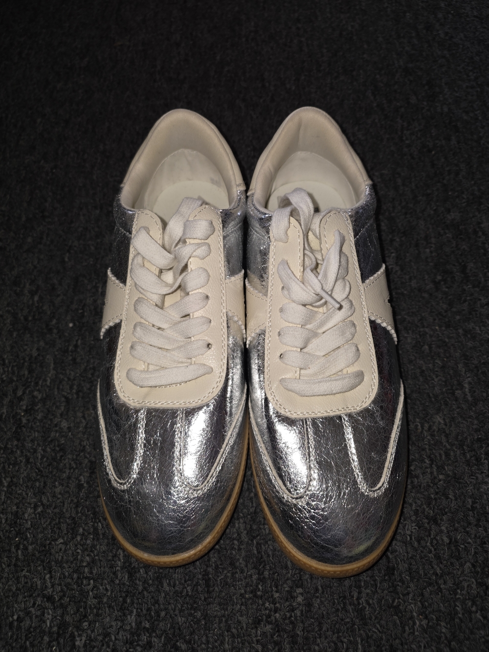 MIA White and Gum Strap Sandals